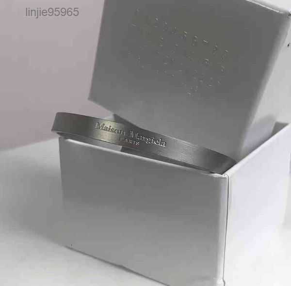 pyc margiela style steel frosted reverse couple mm6 open simple bracelet 22222, Golden;silver 
pyc margiela style steel frosted reverse couple mm6 open simple bracelet 22222, Golden;silver
