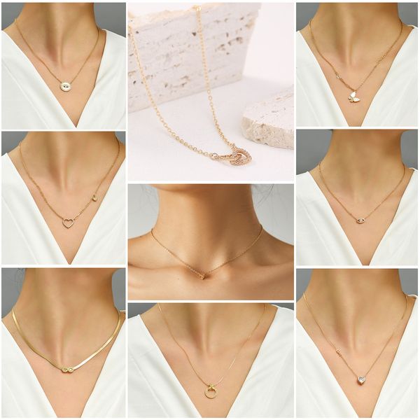 cute heart butterfly necklace for women fashion gold color geometric chain dainty necklace jewelry gift new trendy, Silver
cute heart butterfly necklace for women fashion gold color geometric chain dainty necklace jewelry gift new trendy, Silver