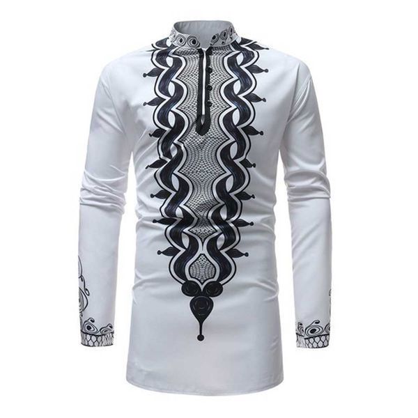 men's african printed white dashiki shirt new slim fit mandarin collar dress shirts men long sleeve clothing ndal ndal f4q7 f4q7, White;black
men's african printed white dashiki shirt new slim fit mandarin collar dress shirts men long sleeve clothing ndal ndal f4q7 f4q7, White;black