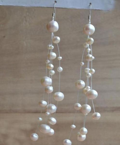 floating pearl earringsillusion white color freshwater pearl dangle earringmultistrand jewellerywedding bridesmaid gift85282515227553, Silver
floating pearl earringsillusion white color freshwater pearl dangle earringmultistrand jewellerywedding bridesmaid gift85282515227553, Silver