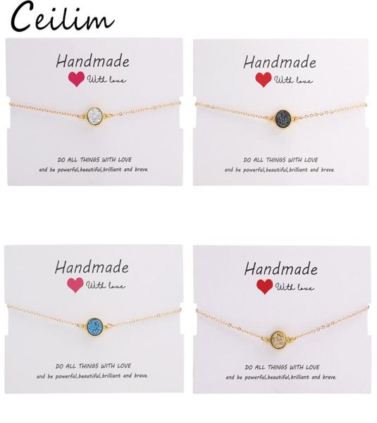 handmade crystal round resin druzy charm bracelet colorful natural stone bracelets bangles for women gold friendship jewelry gift 3534848, Golden;silver
handmade crystal round resin druzy charm bracelet colorful natural stone bracelets bangles for women gold friendship jewelry gift 3534848, Golden;silver