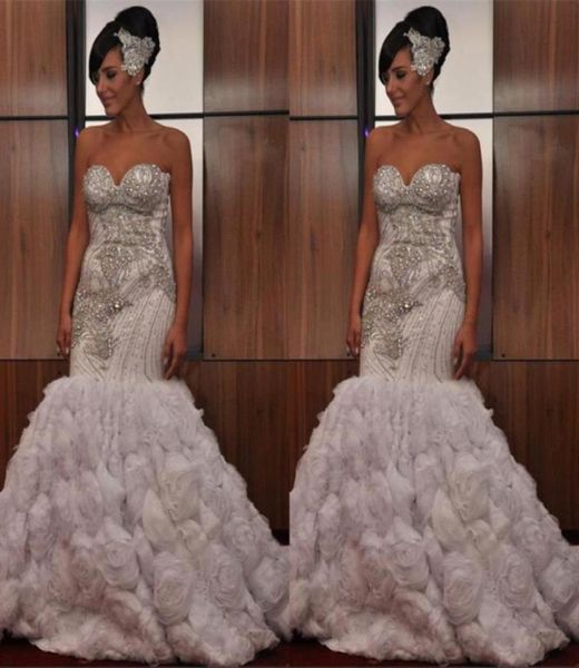 2021 stunning strapless sleeveless crystal beading wedding dresses mermaid ruffles zipper back vintage african bridal gowns6093785, White
2021 stunning strapless sleeveless crystal beading wedding dresses mermaid ruffles zipper back vintage african bridal gowns6093785, White