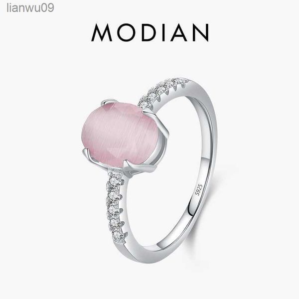 modian genuine 925 sterling silver fashion romantic oval pink opal finger ring for women girls charm party fine jewelry gifts l230704, Golden;silver
modian genuine 925 sterling silver fashion romantic oval pink opal finger ring for women girls charm party fine jewelry gifts l230704, Golden;silver