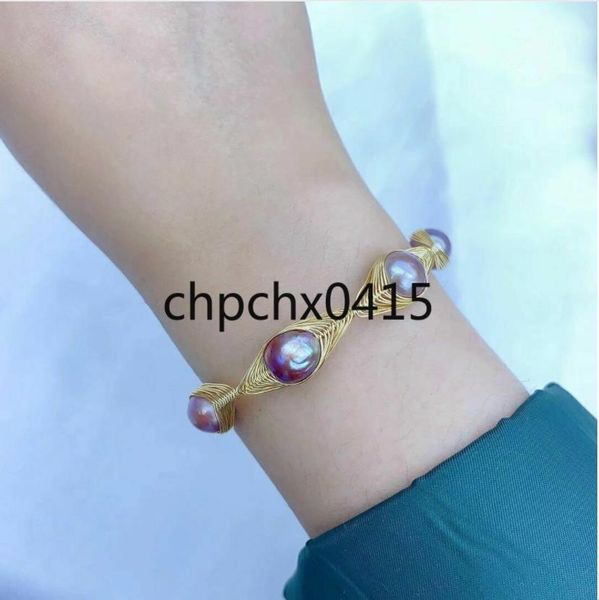 exquisite aaa+ australian south sea baroque dazzling coloured pearl bracelet, Black
exquisite aaa+ australian south sea baroque dazzling coloured pearl bracelet, Black