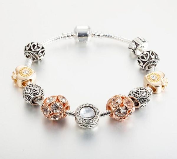 18k rose gold plated heart charms european beads bracelet for 925 silver chain bracelets for women wholesale9699503, Golden;silver
18k rose gold plated heart charms european beads bracelet for 925 silver chain bracelets for women wholesale9699503, Golden;silver