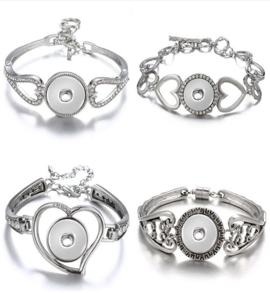 new fashion silver plated hollow rhinestone hearts snap bracelet bangle 22cm fit 18mm snap button jewelry whole3453665, Golden;silver
new fashion silver plated hollow rhinestone hearts snap bracelet bangle 22cm fit 18mm snap button jewelry whole3453665, Golden;silver