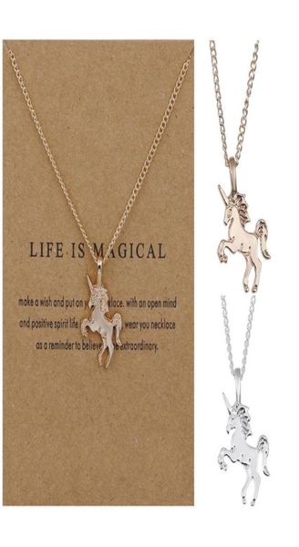 unicorn necklaces with card silver gold chain women fashion design horse animal pendant necklace lucky clavicle party jewelry love1337591
unicorn necklaces with card silver gold chain women fashion design horse animal pendant necklace lucky clavicle party jewelry love1337591