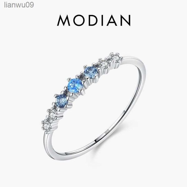 modian 925 sterling silver simple stackable fashion thin finger ring charm blue zirconia rings for women wedding fine jewelry l230704, Golden;silver
modian 925 sterling silver simple stackable fashion thin finger ring charm blue zirconia rings for women wedding fine jewelry l230704, Golden;silver