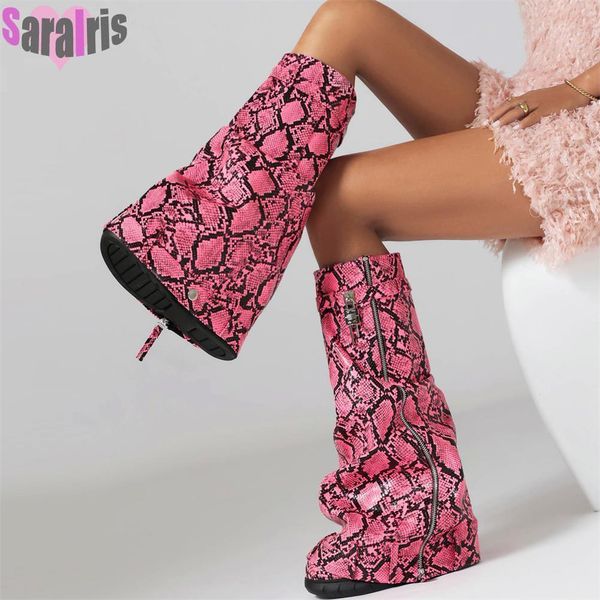 boots autumn women's trend 2023 luxury brand platform serpentine multi mid calf woman winter design female shoes big size 230714, Black
boots autumn women's trend 2023 luxury brand platform serpentine multi mid calf woman winter design female shoes big size 230714, Black