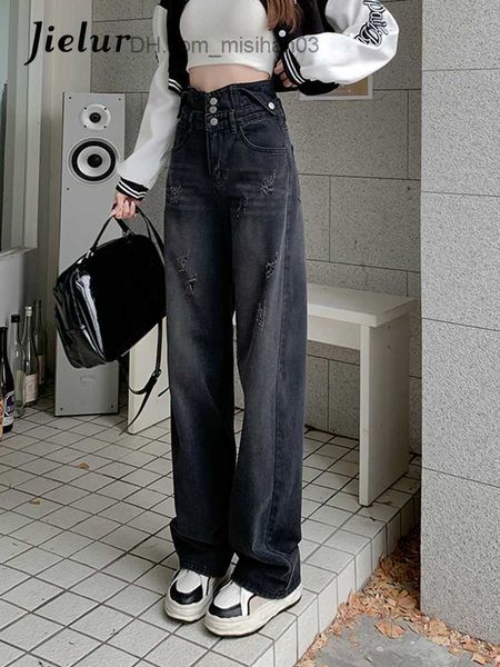 women's jeans jielur high waist wide leg jeans women's autumn and winter three chest loose trousers street black grey straight jea, Blue
women's jeans jielur high waist wide leg jeans women's autumn and winter three chest loose trousers street black grey straight jea, Blue