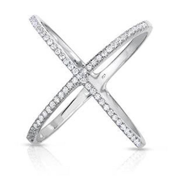 rhodium rose gold authentic 925 sterling silver wide band x ring micro pave zircon criss cross ring for women6232088
rhodium rose gold authentic 925 sterling silver wide band x ring micro pave zircon criss cross ring for women6232088