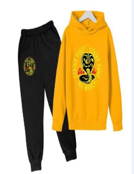 2021 pants suit boy cobra kai 2 pieces sets pullover hoodie autumn sportwear tracksuit dress suit girl sweatshirtpants suit sets1946514, White
2021 pants suit boy cobra kai 2 pieces sets pullover hoodie autumn sportwear tracksuit dress suit girl sweatshirtpants suit sets1946514, White