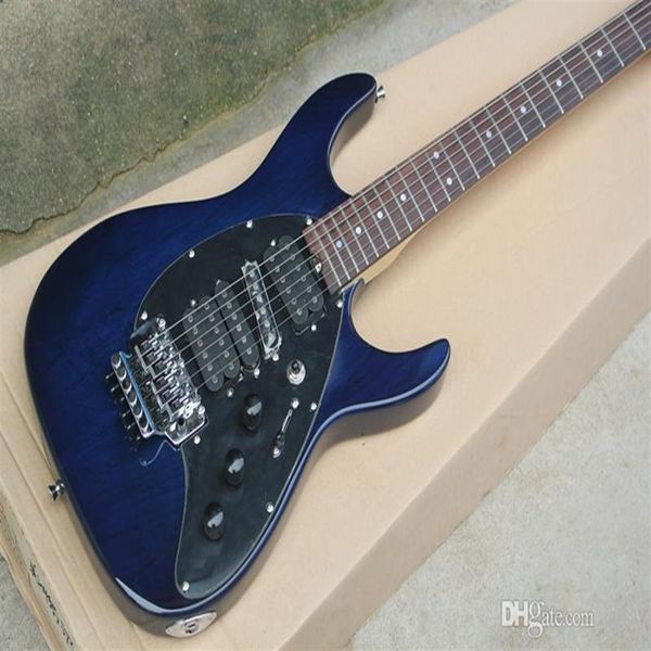 factory whole dark blue body electric guitar with floyd rose 22 frets black pickguard offer customized260j
factory whole dark blue body electric guitar with floyd rose 22 frets black pickguard offer customized260j