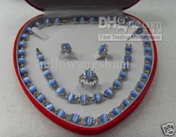 genuine blue opal silver bracelet necklace ring earrings gemstone jewelry sets6416752
genuine blue opal silver bracelet necklace ring earrings gemstone jewelry sets6416752