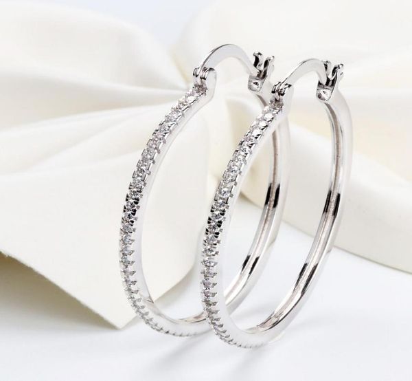 925 sterling silver big hoop earring full cz diamond fashion bad girl jewelry party earrings 63 j22048096, Golden;silver
925 sterling silver big hoop earring full cz diamond fashion bad girl jewelry party earrings 63 j22048096, Golden;silver