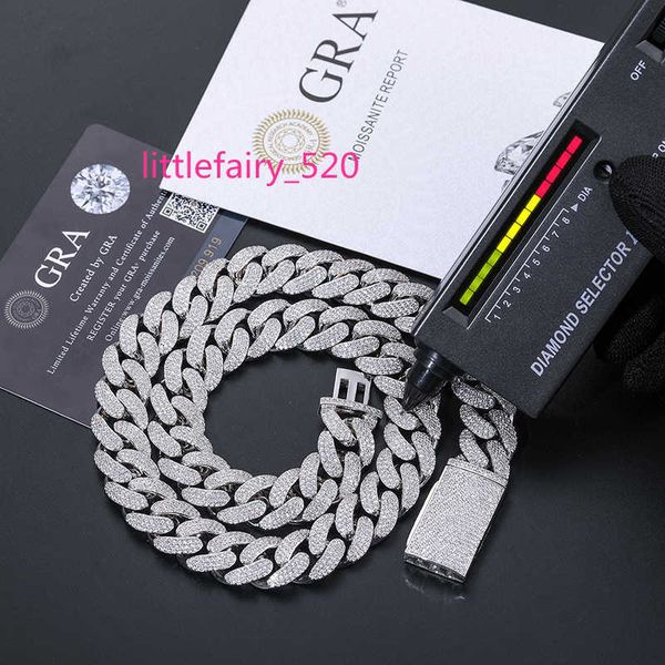 pendant necklaces selling men hip hop jewelry bling 15mm sterling silver vvs moissanite iced out cuban link chain necklace with certificate
pendant necklaces selling men hip hop jewelry bling 15mm sterling silver vvs moissanite iced out cuban link chain necklace with certificate