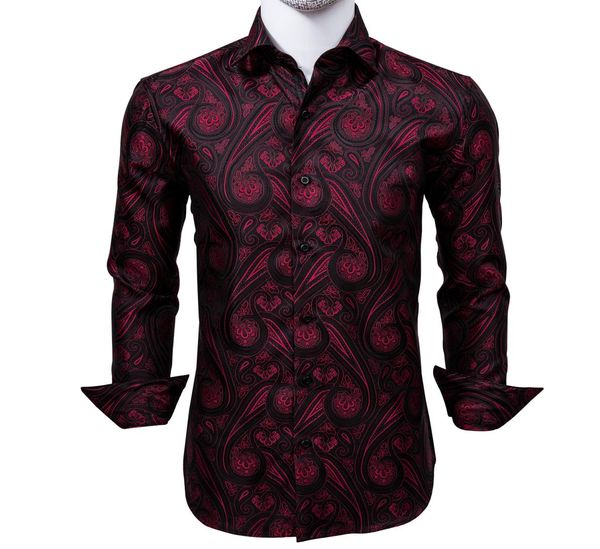 fast silk men039s long sleeve shirts jacquard woven red black paisley slim shirts for dress party wedding quality exqu8785145, White;black
fast silk men039s long sleeve shirts jacquard woven red black paisley slim shirts for dress party wedding quality exqu8785145, White;black