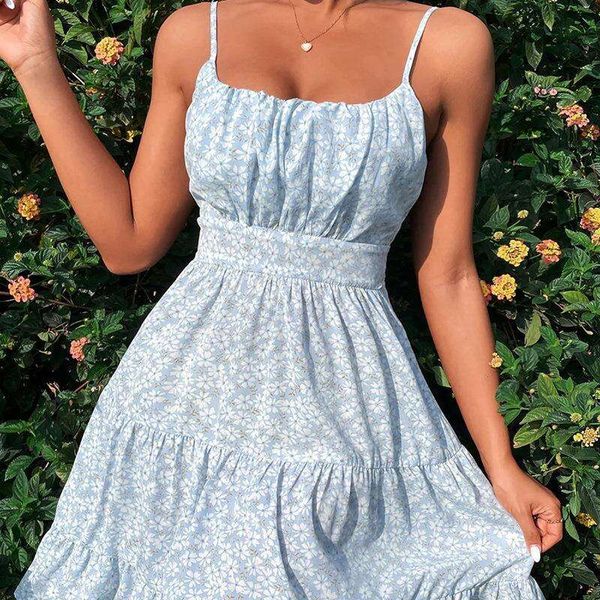 summer womens fresh sweet sleeveless floral strap dress for women, Black;gray
summer womens fresh sweet sleeveless floral strap dress for women, Black;gray