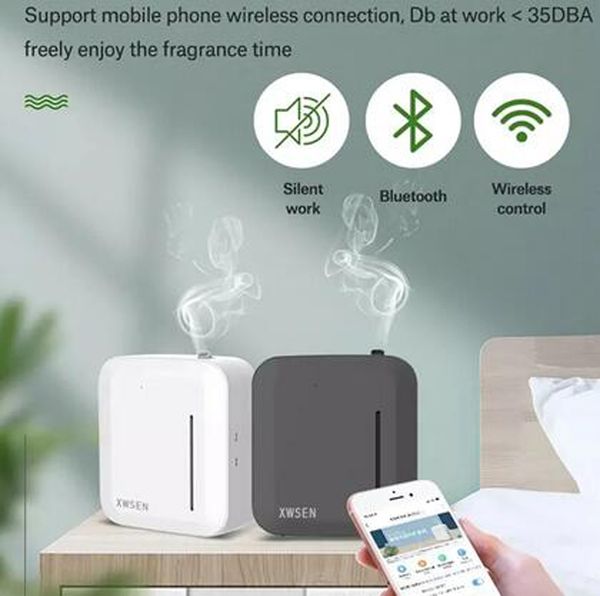 Bluetooth Intelligent Aroma Fragrance Hine USB Battery Air Purifiers Scent Unit Essential Oil Diffuser 150ml Timer APP Control for Smart Home Hotel Office
Bluetooth Intelligent Aroma Fragrance Hine USB Battery Air Purifiers Scent Unit Essential Oil Diffuser 150ml Timer APP Control for Smart Home Hotel Office