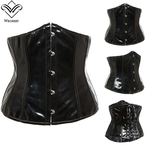 steampunk waist cincher black corset and bustiers to wear out underbust strapless pu leather corset women sexy, Black;white
steampunk waist cincher black corset and bustiers to wear out underbust strapless pu leather corset women sexy, Black;white