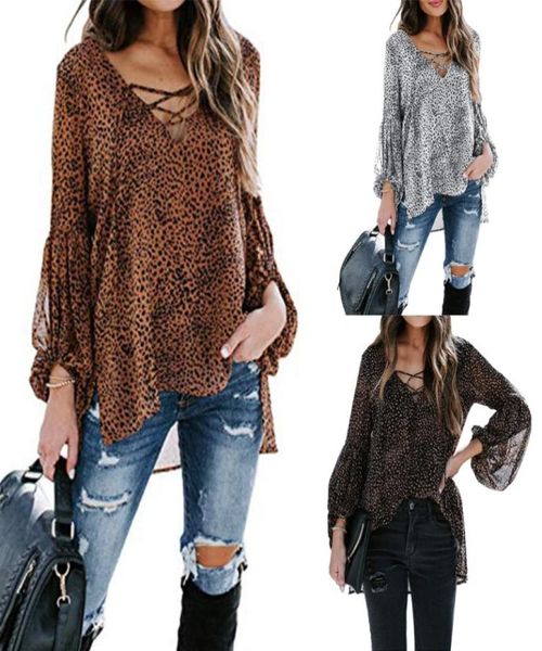 women039s blouses shirts womens shirt lantern sleeve tieup chiffon blouse leopard vneck split tunic with 3 colors8460584, White
women039s blouses shirts womens shirt lantern sleeve tieup chiffon blouse leopard vneck split tunic with 3 colors8460584, White