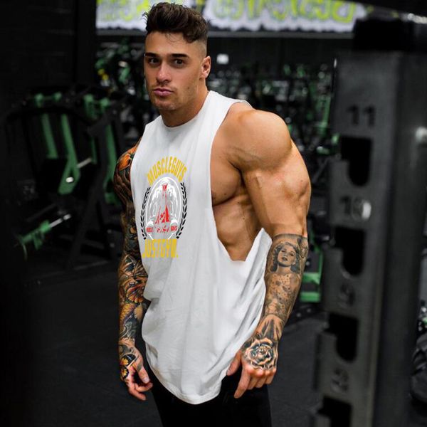 mens tank muscleguys brand fitness drop armhole men gym clothing canotte bodybuilding tanksleeveless shirt workout vest 230713, White;black
mens tank muscleguys brand fitness drop armhole men gym clothing canotte bodybuilding tanksleeveless shirt workout vest 230713, White;black