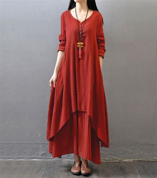 whole fashion women autumn cotton linen boho solid long maxi dress casual loose long sleeve vneck dress vestidos plus size ho8235580, Black;gray
whole fashion women autumn cotton linen boho solid long maxi dress casual loose long sleeve vneck dress vestidos plus size ho8235580, Black;gray