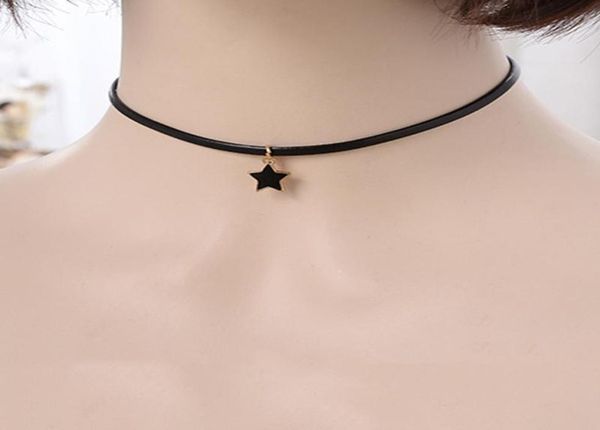 chokers simple star choker for women vintage punk neck jewelry gothic short black leather necklace chocker collar party accessorie9389822, Golden;silver
chokers simple star choker for women vintage punk neck jewelry gothic short black leather necklace chocker collar party accessorie9389822, Golden;silver
