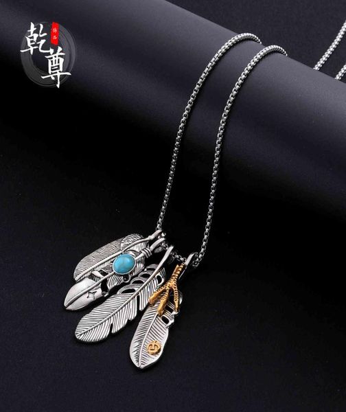japan and south korea takahashi goro feather necklace men039s titanium steel student couple hip hop eagle claw takahashi leaf p1649735, Silver
japan and south korea takahashi goro feather necklace men039s titanium steel student couple hip hop eagle claw takahashi leaf p1649735, Silver