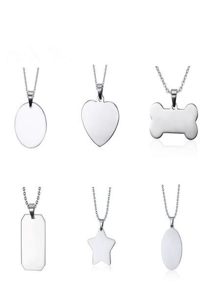 fashion stainless steel necklaces for women and men creative bone star heart shaped blank dog tag pendant necklace jewelry gifts4501870, Silver
fashion stainless steel necklaces for women and men creative bone star heart shaped blank dog tag pendant necklace jewelry gifts4501870, Silver