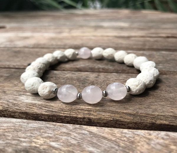mg0915 8 mm white lava stone energy bracelet natural rose quartz womens bracelet heart chakra meditation jewelry1552462, Black
mg0915 8 mm white lava stone energy bracelet natural rose quartz womens bracelet heart chakra meditation jewelry1552462, Black