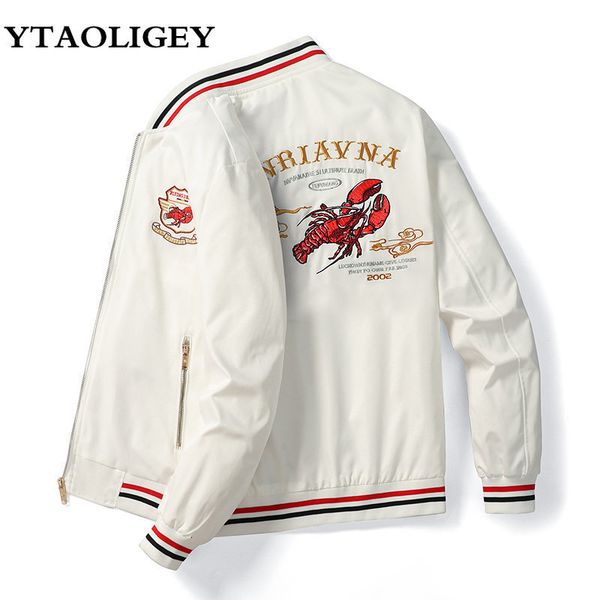 men's jackets embroidery men's fashion jacket stand collar men casual bomber jacket outdoor sports zipper coat windbreakers jaquet, Black;brown
men's jackets embroidery men's fashion jacket stand collar men casual bomber jacket outdoor sports zipper coat windbreakers jaquet, Black;brown