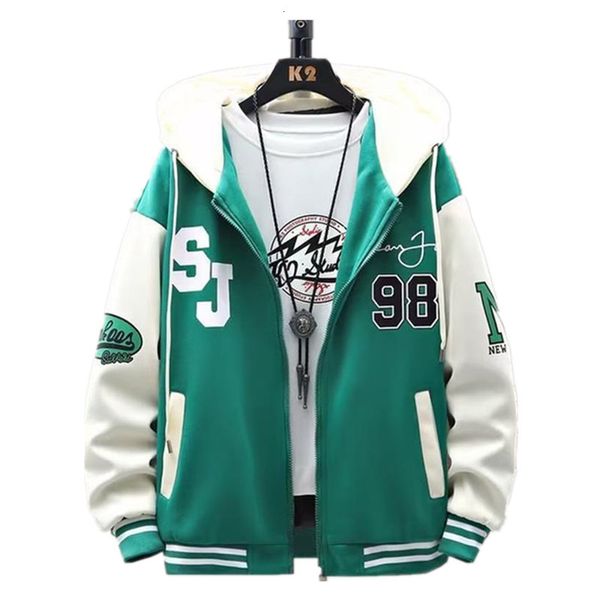 men's jackets ins hip hop men's hoodie baseball jacket casual slim fit uniform bomber coat youth students bomber jacket couple 230, Black;brown
men's jackets ins hip hop men's hoodie baseball jacket casual slim fit uniform bomber coat youth students bomber jacket couple 230, Black;brown
