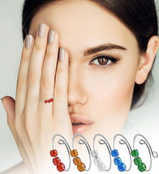 bohemia beads rings rotate ly anti stress anxiety ring for women girl single coil antistress spiral bead rotating toy jewlery4469839, Golden;silver
bohemia beads rings rotate ly anti stress anxiety ring for women girl single coil antistress spiral bead rotating toy jewlery4469839, Golden;silver