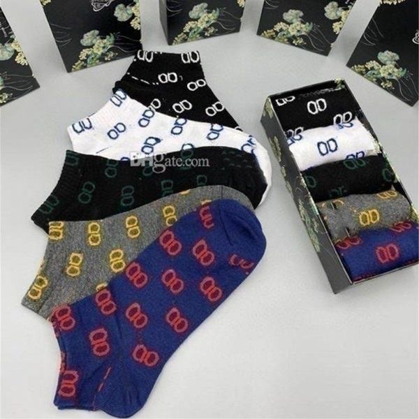 2023 fashion designers womens ankle socks five pair luxe socken cotton sports letter printed women men boat sock with box, Black;white
2023 fashion designers womens ankle socks five pair luxe socken cotton sports letter printed women men boat sock with box, Black;white