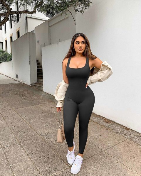 women's jumpsuits rompers spring summer sleeveless yoga jumpsuit female large size high waist tight sports clothes for women 230714, Black;white
women's jumpsuits rompers spring summer sleeveless yoga jumpsuit female large size high waist tight sports clothes for women 230714, Black;white