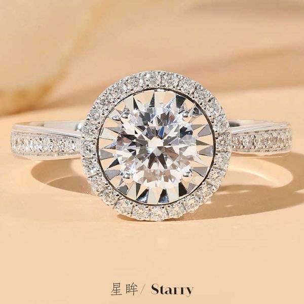 american d-color high carbon diamond ring heart arrow high carbon plating pt950 star eye women's ring, Silver
american d-color high carbon diamond ring heart arrow high carbon plating pt950 star eye women's ring, Silver