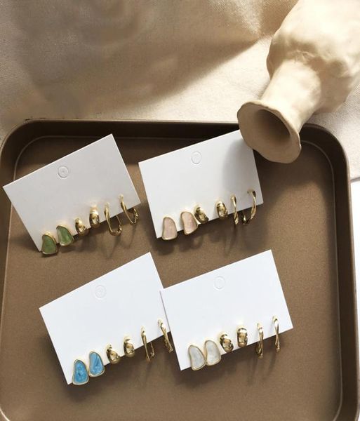 delicate jewelry 3 sets earrings green blue pink enamel small stud earring golden jewelry for women student gifts9855681, Golden;silver
delicate jewelry 3 sets earrings green blue pink enamel small stud earring golden jewelry for women student gifts9855681, Golden;silver