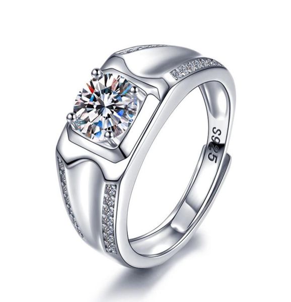 man real 925 silver with 1 ct65mm moissanite stone ring adjustable size classic fine jewelry for men6401221, Golden;silver
man real 925 silver with 1 ct65mm moissanite stone ring adjustable size classic fine jewelry for men6401221, Golden;silver