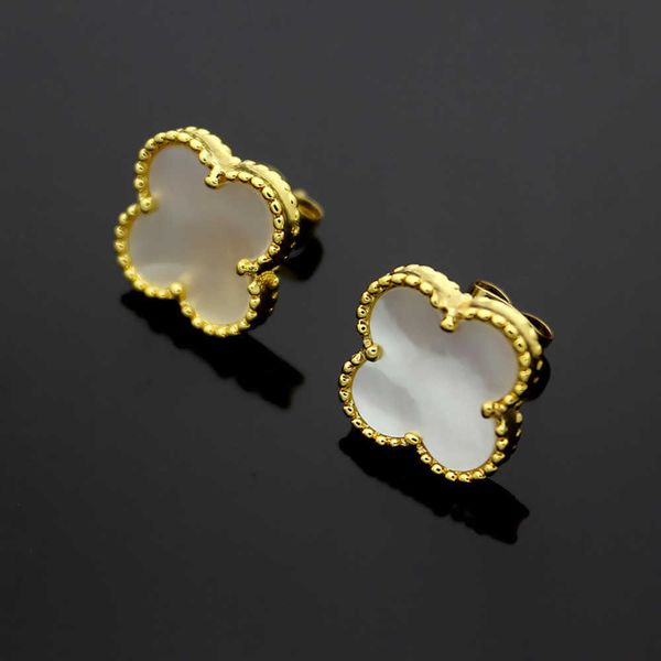 designer earrings for women couple stud four-leaf flower fashion stainless steel, Silver
designer earrings for women couple stud four-leaf flower fashion stainless steel, Silver