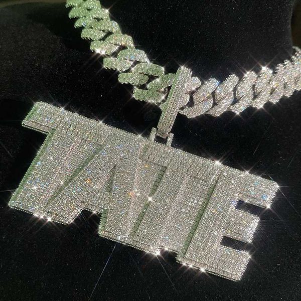 custom personalized letter pendant pass diamond tester vvs moissanite hip hop pendant 18k gold plated men pendant necklace, Silver
custom personalized letter pendant pass diamond tester vvs moissanite hip hop pendant 18k gold plated men pendant necklace, Silver