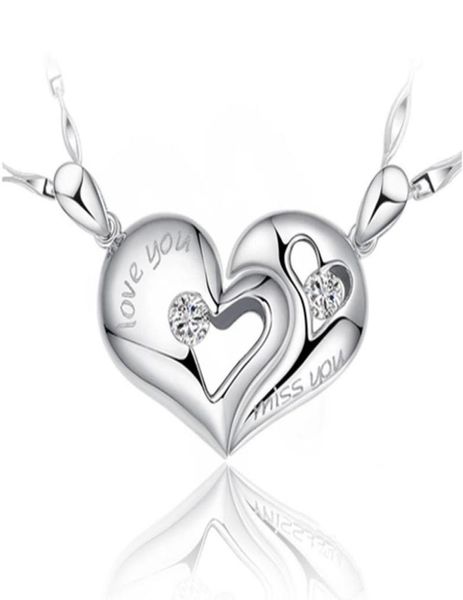 925 sterling silver items half heart crystal jewelry pendant necklaces wedding couples love charms 3565926
925 sterling silver items half heart crystal jewelry pendant necklaces wedding couples love charms 3565926