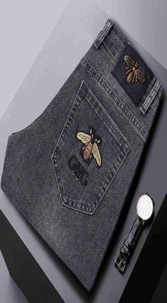 spring summer jeans young men039s embroidered slim fit small foot elastic casual trend pants7299512, Blue
spring summer jeans young men039s embroidered slim fit small foot elastic casual trend pants7299512, Blue