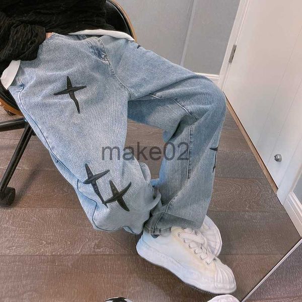 men's jeans jeans men wide leg cargo pants streetwear baggy men korean fashion loose straight male clothing y2k hip hop style male trou, Blue
men's jeans jeans men wide leg cargo pants streetwear baggy men korean fashion loose straight male clothing y2k hip hop style male trou, Blue