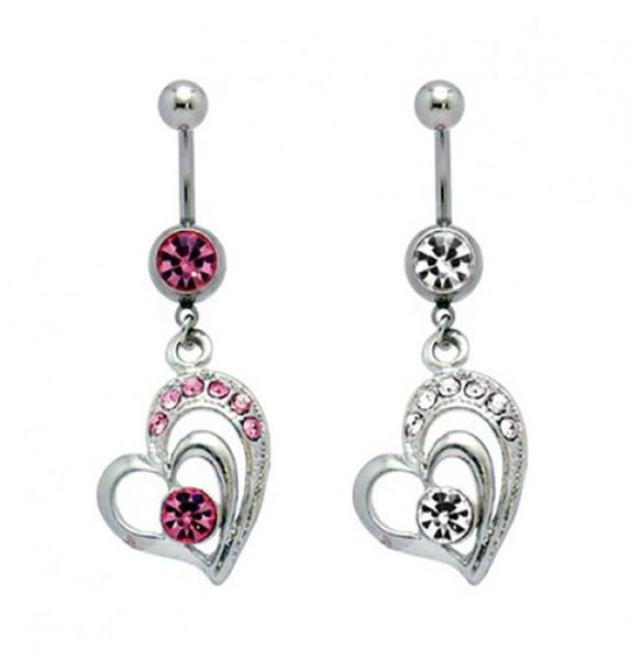 d00392 2 colors heart style belly ring belly button navel rings body piercing jewelry dangle accessories fashion charm1540329, Silver
d00392 2 colors heart style belly ring belly button navel rings body piercing jewelry dangle accessories fashion charm1540329, Silver