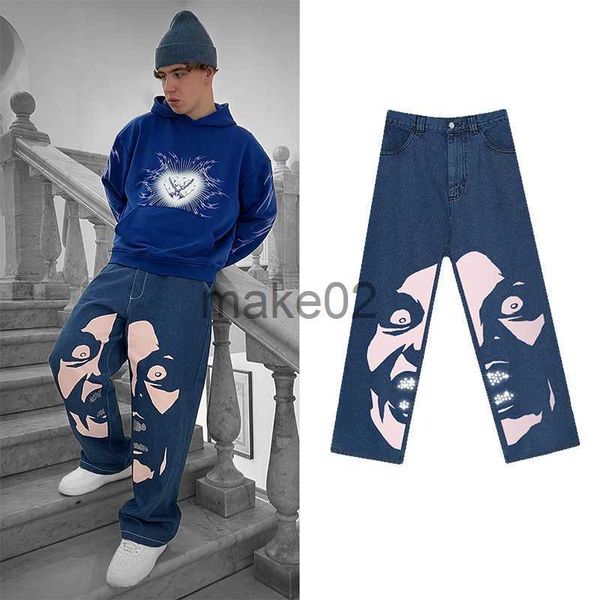 men's jeans graphic print black jeans men clothing high street vintage hip hop baggy jeans for men casual straight wide leg mens jeans, Blue
men's jeans graphic print black jeans men clothing high street vintage hip hop baggy jeans for men casual straight wide leg mens jeans, Blue