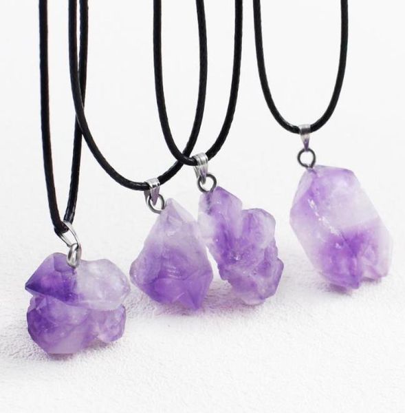 natural gemstone pendant necklace irregular shape pendant amethyst stone clavicle chain6572914, Silver
natural gemstone pendant necklace irregular shape pendant amethyst stone clavicle chain6572914, Silver