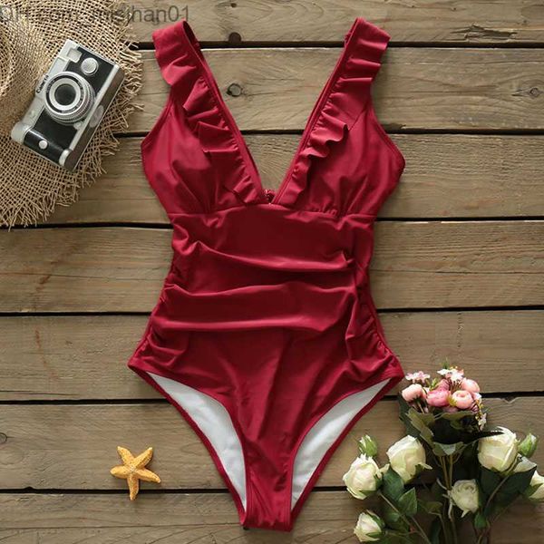 women's swimwear sporlike heart attack falbala one piece swimsuit women's ruffled v-neck monokini 2023 new girls' beach swims, White;black
women's swimwear sporlike heart attack falbala one piece swimsuit women's ruffled v-neck monokini 2023 new girls' beach swims, White;black