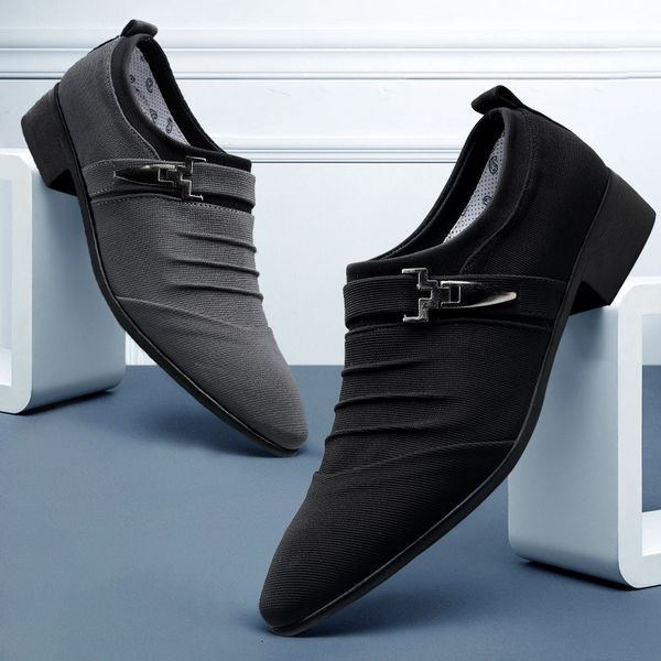 dress shoes men shoes spring fashion all-match canvas shoes male large size breathable footwear casual business shoe zapatos hombre 230713, Black
dress shoes men shoes spring fashion all-match canvas shoes male large size breathable footwear casual business shoe zapatos hombre 230713, Black
