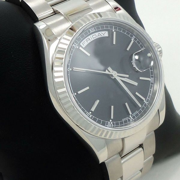 3235 automatic movement 36mm 118239 18k white gold sapphire bar shaped time scale night light original box, Slivery;brown
3235 automatic movement 36mm 118239 18k white gold sapphire bar shaped time scale night light original box, Slivery;brown
